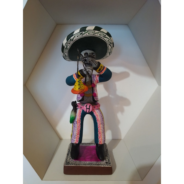 Mariachi - Figurka muzyk, sztuka folkowa z Meksyku