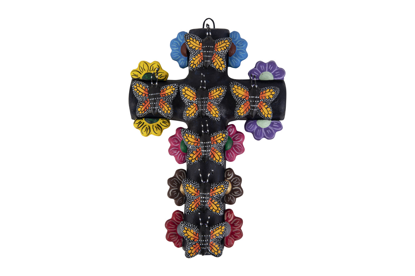 Cruz mariposa - Croix avec papillons, art populaire du Mexique