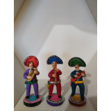 Mariachi vivo - figurine de musicien - artisanat du Mexique - hauteur 8 cm