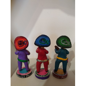 Mariachi vivo - figurine de musicien - artisanat du Mexique - hauteur 8 cm