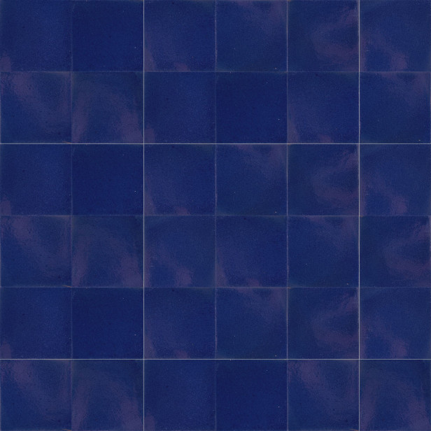 Azul Medio bleu marine - carreaux mexicains monochromes bleu ciel
