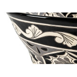 Atalaya prima - lavabo mexicain noir avec motif en relief
