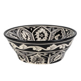 Atalaya prima - lavabo mexicain noir avec motif en relief