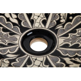 Atalaya prima - lavabo mexicain noir avec motif en relief