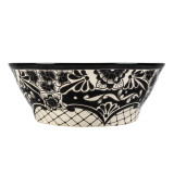 Serena prima - Lavabo mexicain noir avec motif en relief