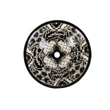 Serena prima - Lavabo mexicain noir avec motif en relief