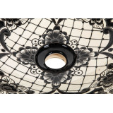 Serena prima - Lavabo mexicain noir avec motif en relief