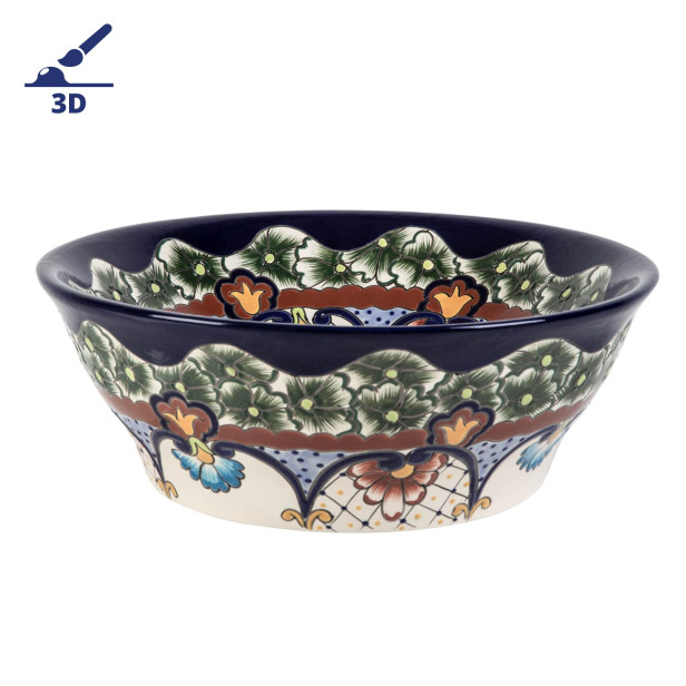 Juanetta prima - lavabo mexicain à poser avec design convexe