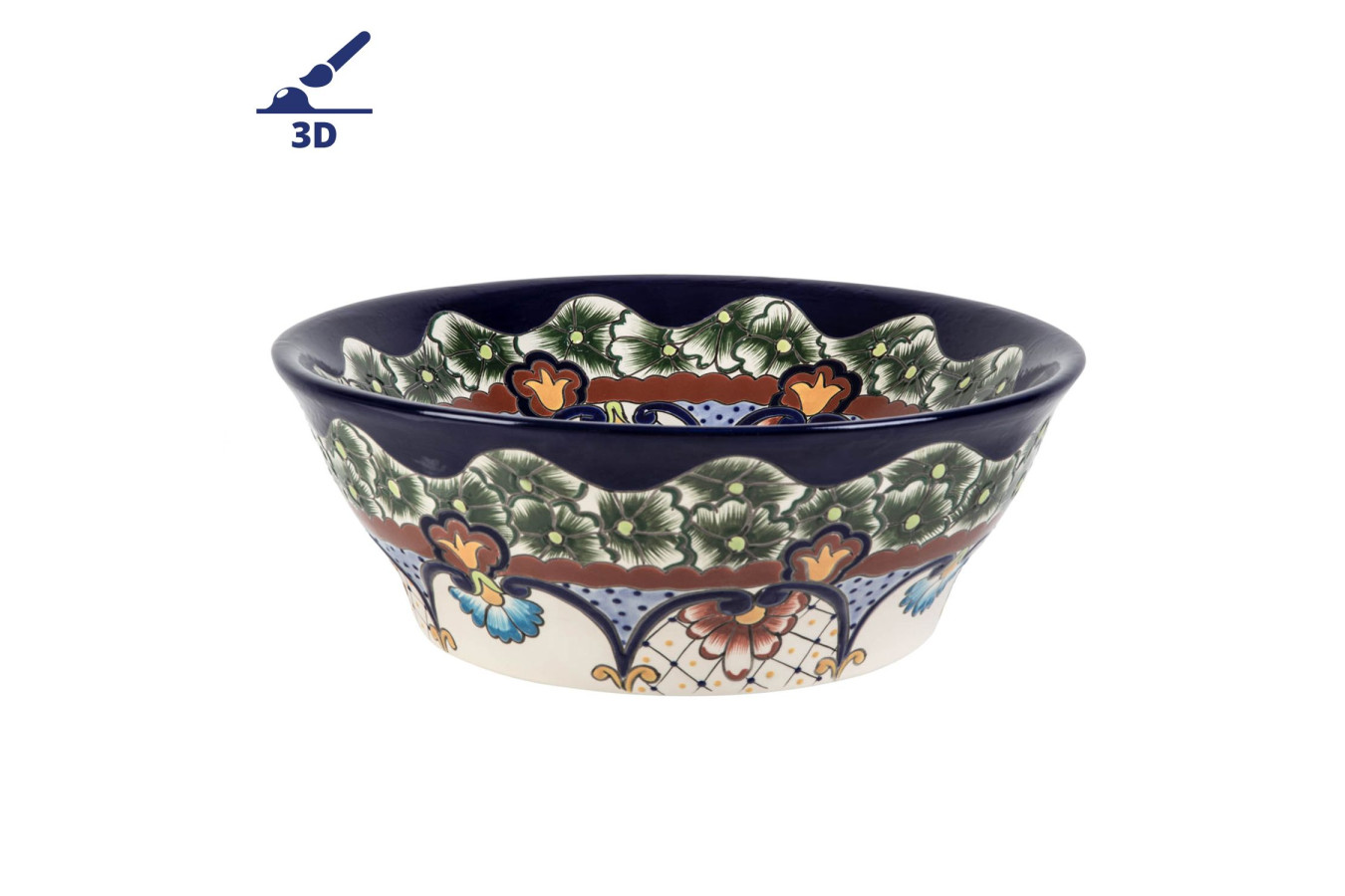 Juanetta prima - lavabo mexicain à poser avec design convexe