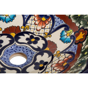 Juanetta prima - lavabo mexicain à poser avec design convexe