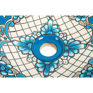 Lorena prima - Lavabo à poser mexicain avec design convexe