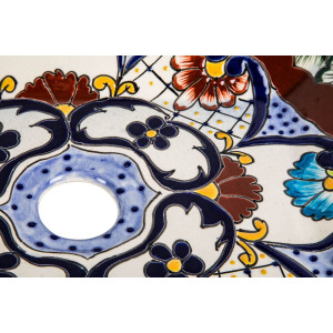 Juanetta prima - Lavabo mexicain décoré avec relief