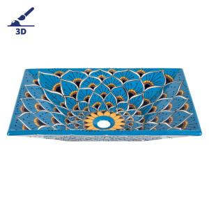 Azura prima - Vasque à poser décorée en relief
