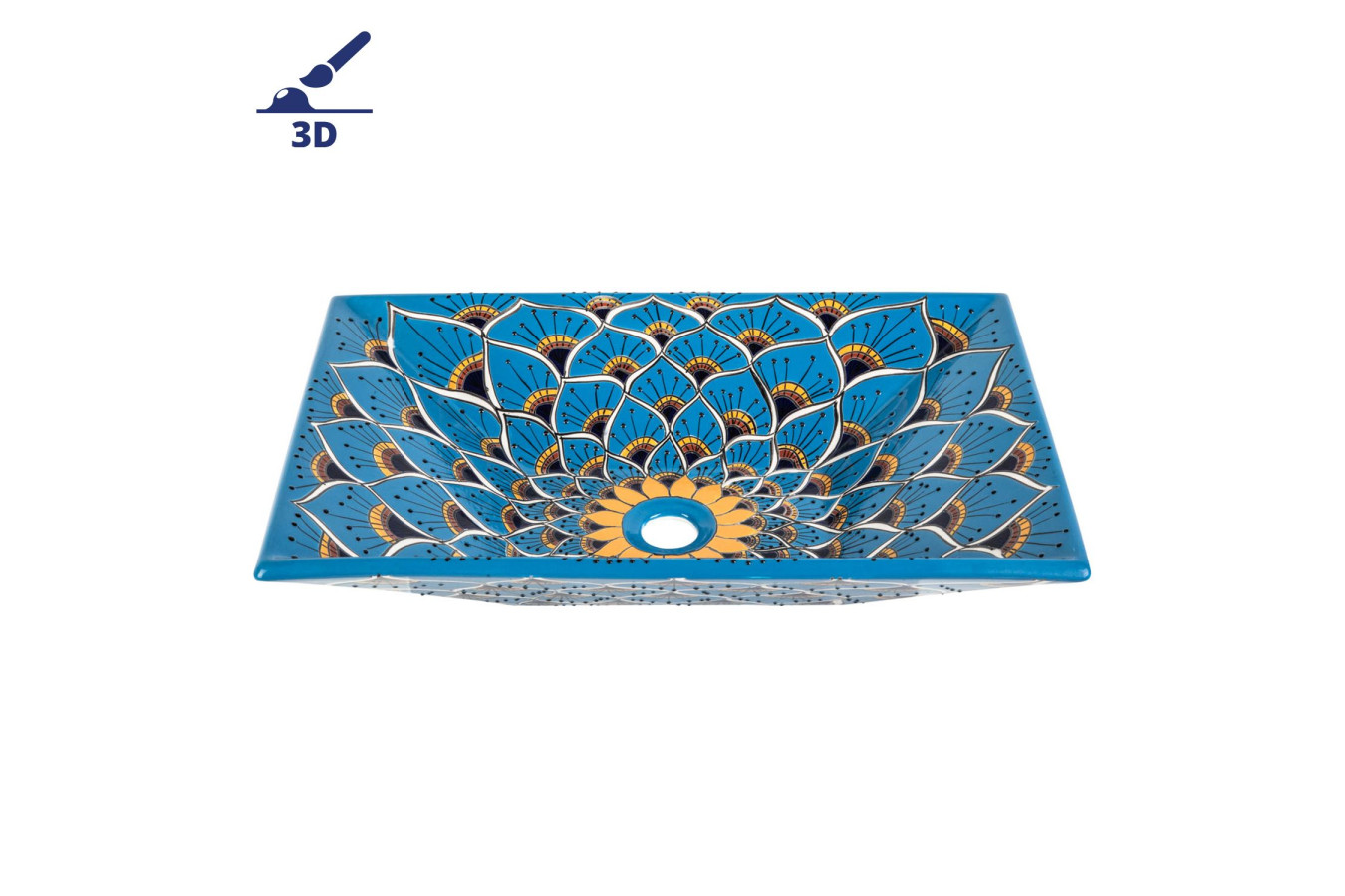 Azura prima - Vasque à poser décorée en relief