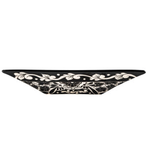 Serena prima - Lavabo mexicain noir décoré en relief
