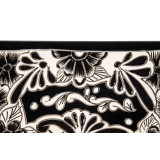 Serena prima - Lavabo mexicain noir décoré en relief