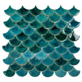Écaille de poisson - Série de carreaux "Agitated Sea" de la série "L'eau".