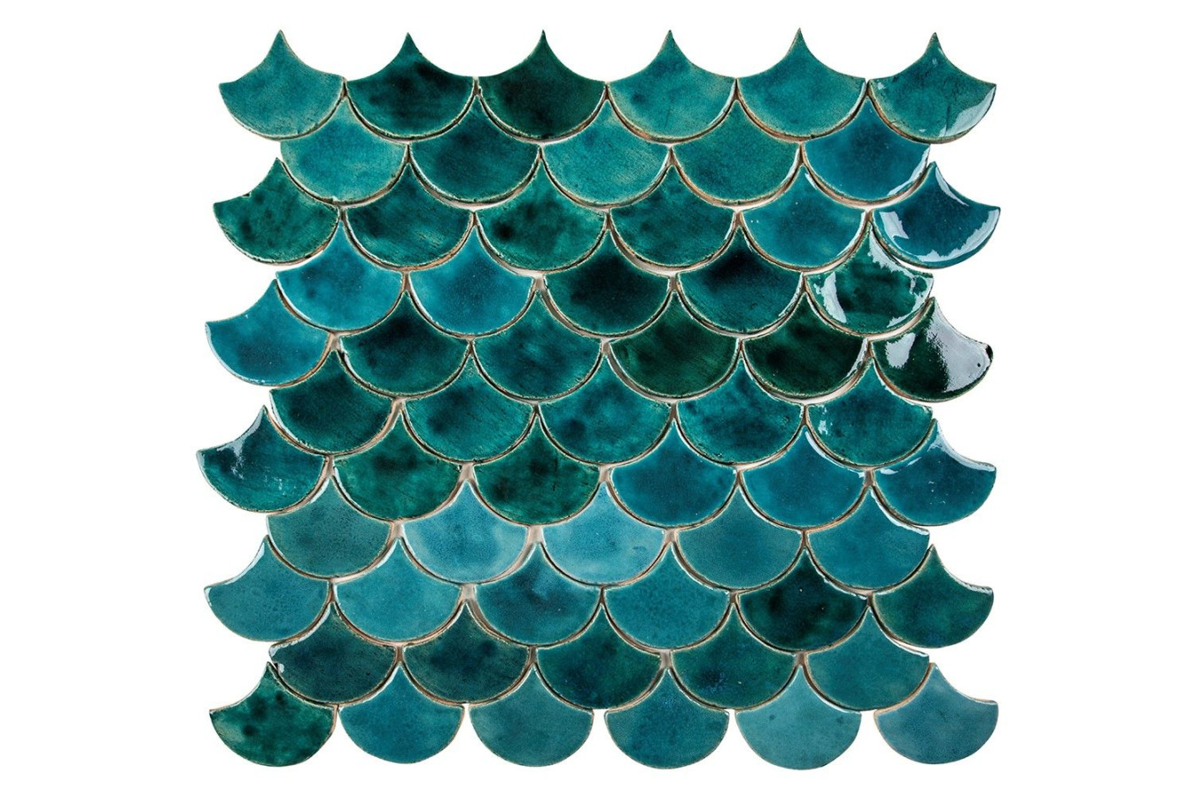 Écaille de poisson - Série de carreaux "Agitated Sea" de la série "L'eau".