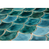 Écaille de poisson - Série de carreaux "Agitated Sea" de la série "L'eau".