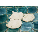Écaille de poisson - Série de carreaux "Agitated Sea" de la série "L'eau".