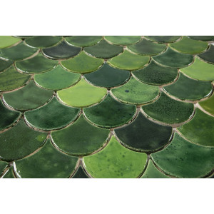 Écailles de poisson - Série de carreaux "Forest Glade" de la série "Eau