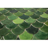 Écailles de poisson - Série de carreaux "Forest Glade" de la série "Eau
