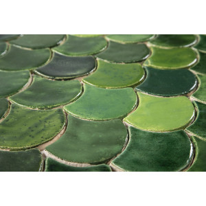 Écailles de poisson - Série de carreaux "Forest Glade" de la série "Eau