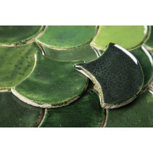 Écailles de poisson - Série de carreaux "Forest Glade" de la série "Eau