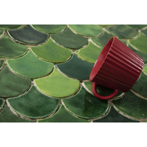 Écailles de poisson - Série de carreaux "Forest Glade" de la série "Eau