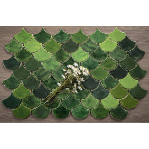 Écailles de poisson - Série de carreaux "Forest Glade" de la série "Eau
