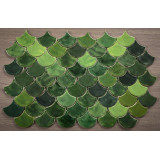 Écailles de poisson - Série de carreaux "Forest Glade" de la série "Eau