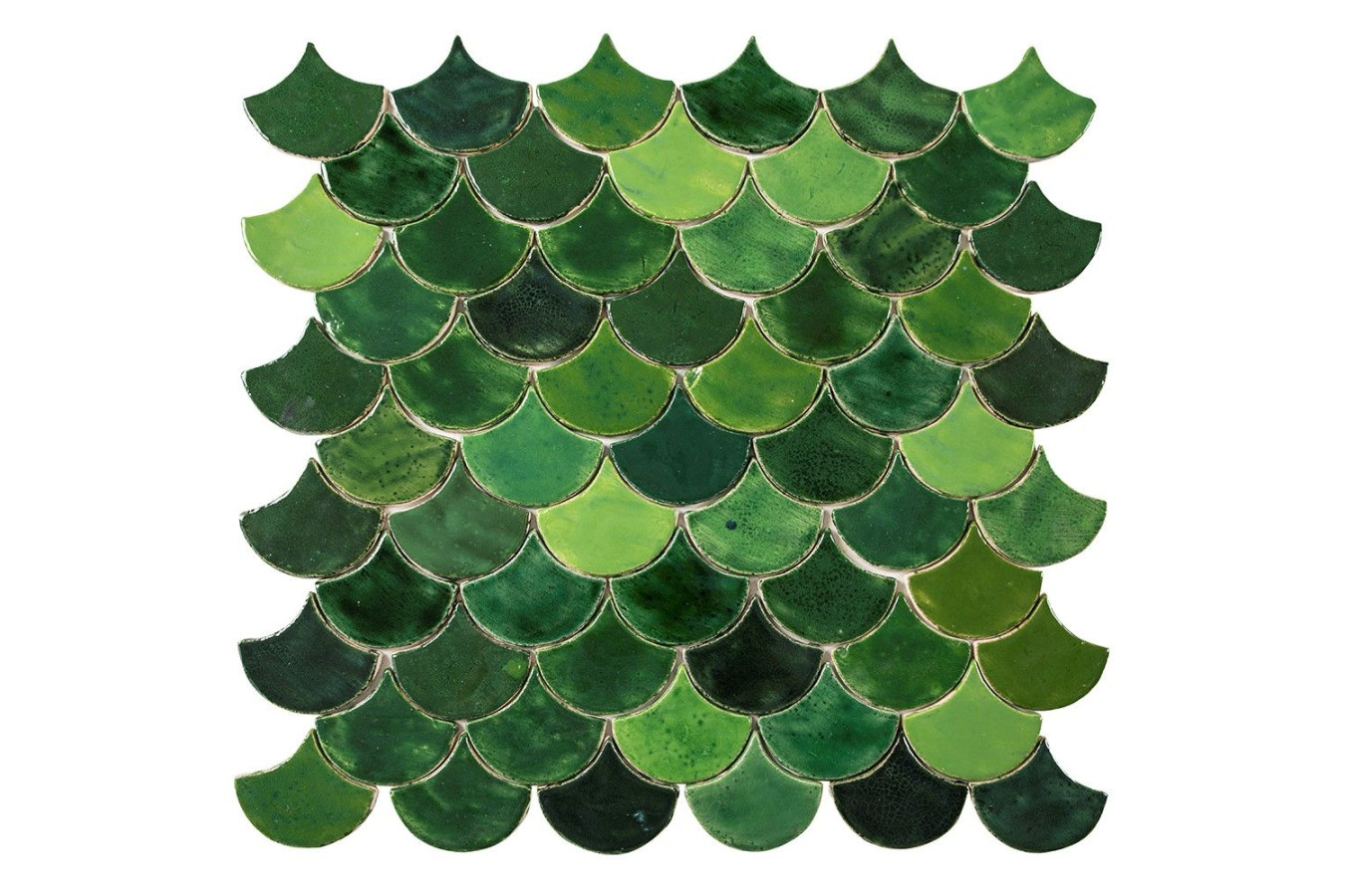 Écailles de poisson - Série de carreaux "Forest Glade" de la série "Eau