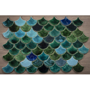 Écaille de poisson - Série de carreaux "Lac dans la vallée" de la série "Eau