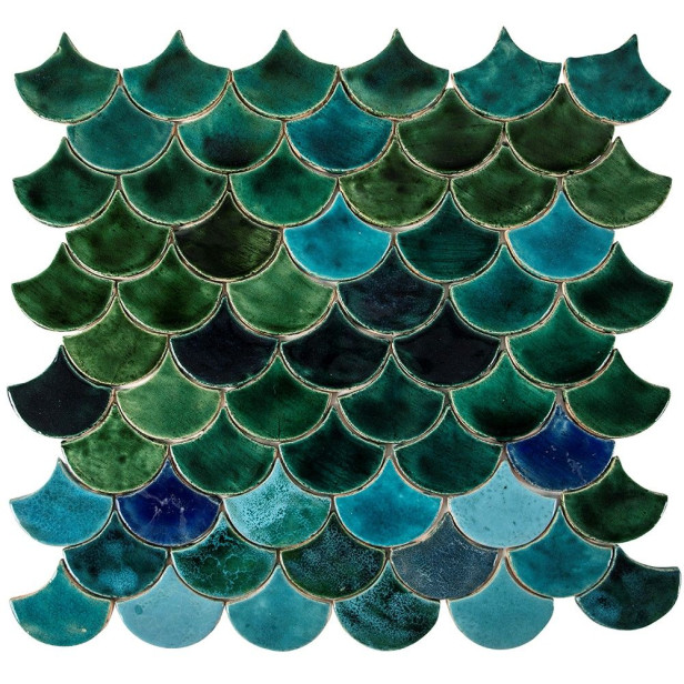 Écaille de poisson - Série de carreaux "Lac dans la vallée" de la série "Eau