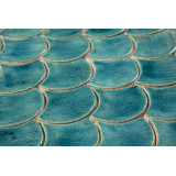 Écaille de poisson - série de carreaux "Turquoise Cenote" de la série "Eau