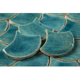 Écaille de poisson - série de carreaux "Turquoise Cenote" de la série "Eau