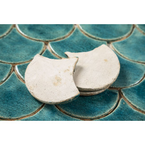 Écaille de poisson - série de carreaux "Turquoise Cenote" de la série "Eau