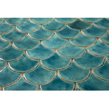 Écaille de poisson - série de carreaux "Turquoise Cenote" de la série "Eau