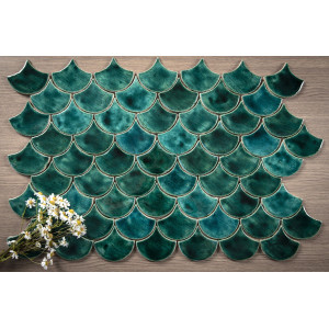 Écailles de poisson - jeu de tuiles "Emerald Cove" de la série "Eau"