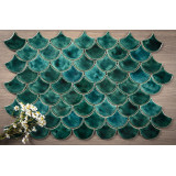 Écailles de poisson - jeu de tuiles "Emerald Cove" de la série "Eau"