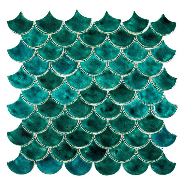 Écailles de poisson - jeu de tuiles "Emerald Cove" de la série "Eau"