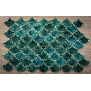 Écailles de poisson - jeu de tuiles "Emerald Cove" de la série "Eau"