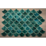Écailles de poisson - jeu de tuiles "Emerald Cove" de la série "Eau"