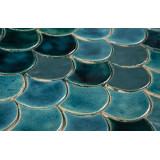 Écailles de poisson - ensemble de tuiles "Turquoise Grotto" de la série "Eau"