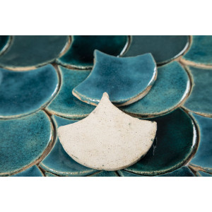 Écailles de poisson - ensemble de tuiles "Turquoise Grotto" de la série "Eau"