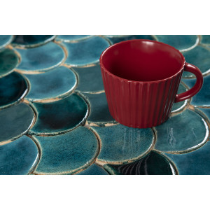 Écailles de poisson - ensemble de tuiles "Turquoise Grotto" de la série "Eau"