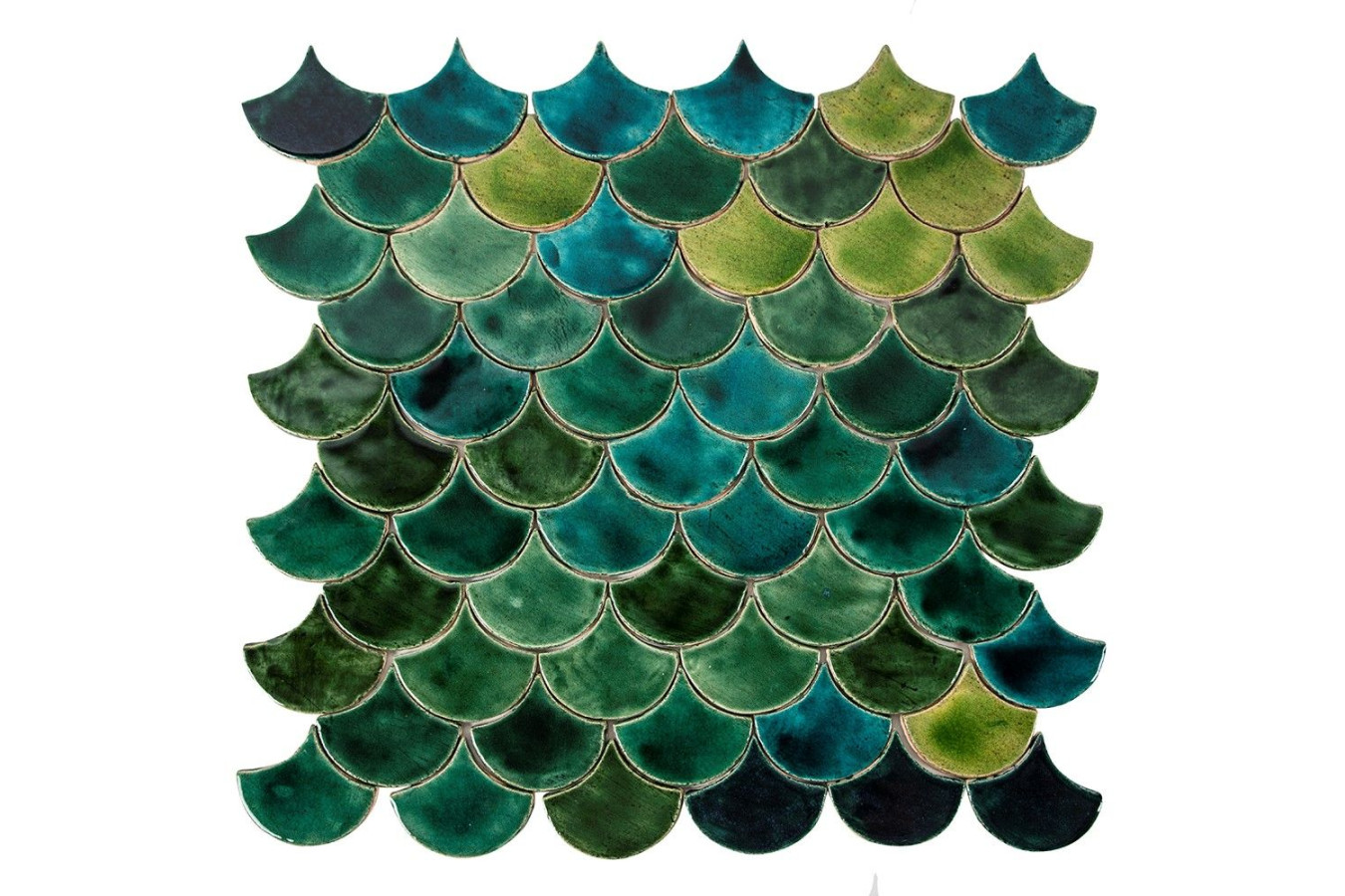 Écailles de poisson - ensemble de tuiles "Étang de la forêt" de la série "Eau"