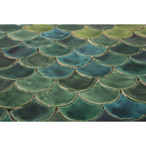 Écailles de poisson - ensemble de tuiles "Étang de la forêt" de la série "Eau"