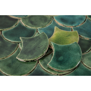 Écailles de poisson - ensemble de tuiles "Étang de la forêt" de la série "Eau"