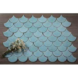 Écailles de poisson - ensemble de tuiles "Azure Lagoon" de la série "Eau"